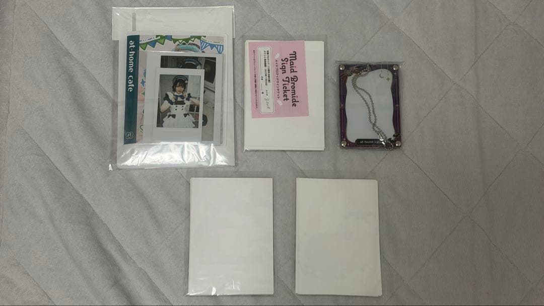 あっとほぉーむカフェ ふたば 19周年記念 限定ファイル＆チェキセット 他グッズ