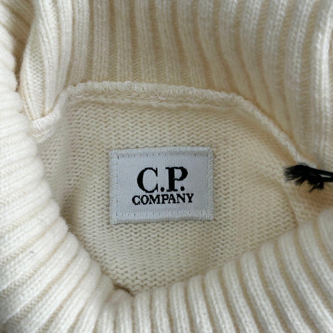 未使用級 シーピーカンパニー アームレンズ ゴーグル タートルネックニット46白