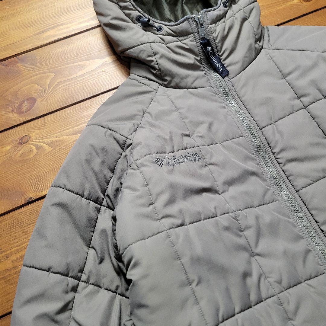 【今季大注目】希少カラー コロンビア キルティング ダウンパーカ グレー