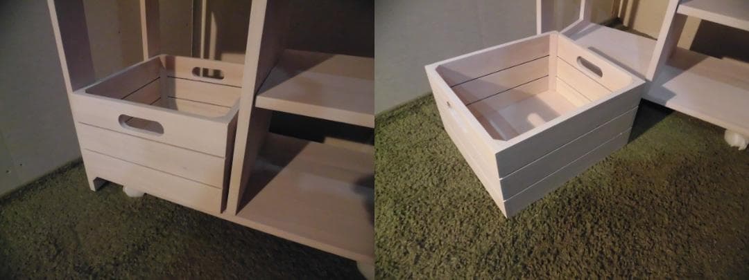 アウトレット【新品/全国一律送料無料】天然木キッチンワゴンカウンター【ホワイト】