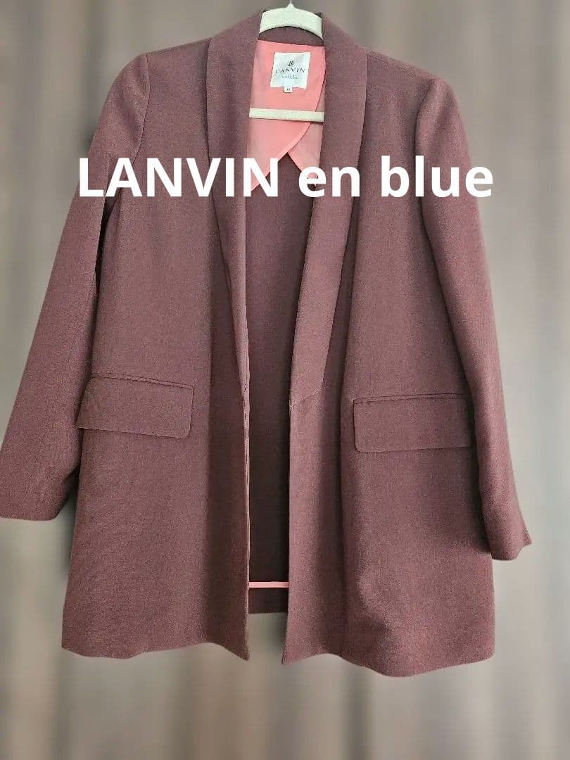 LANVIN en blue　レディースジャケット バーガンディ