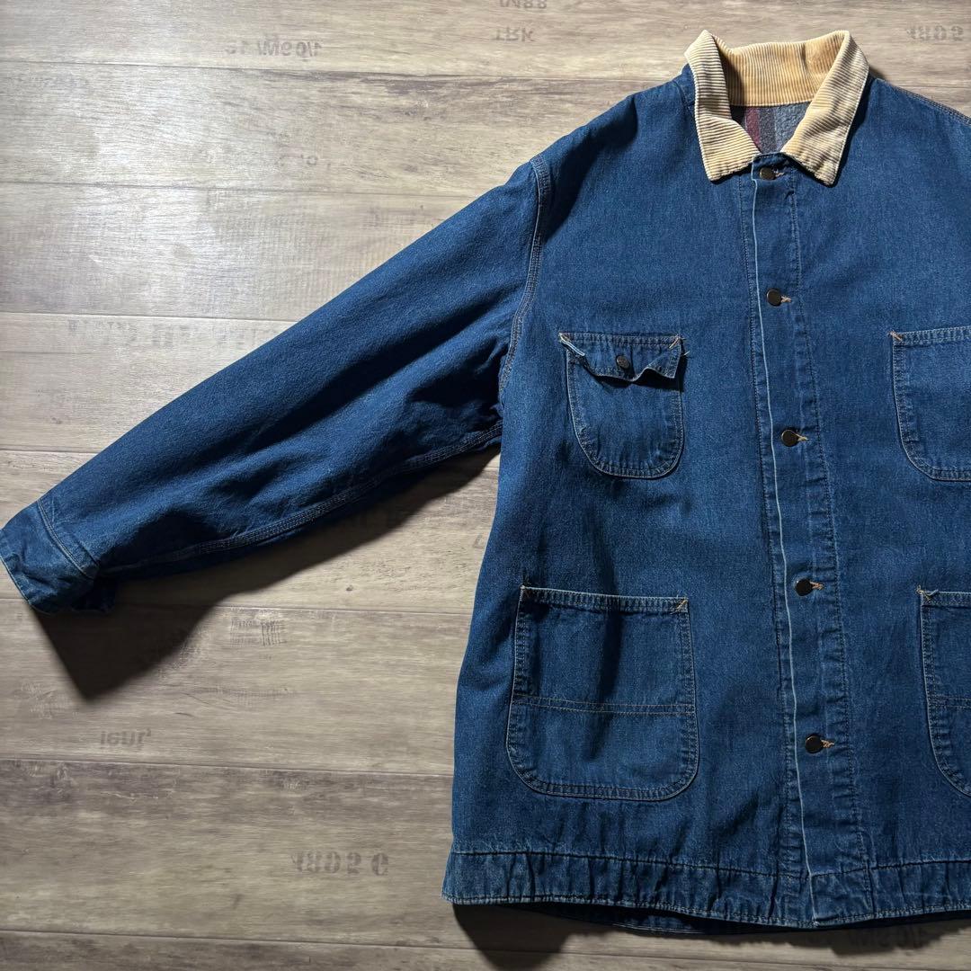 80s90sシアーズSears ROEBUCKSデニムカバーオールビンテージ古着