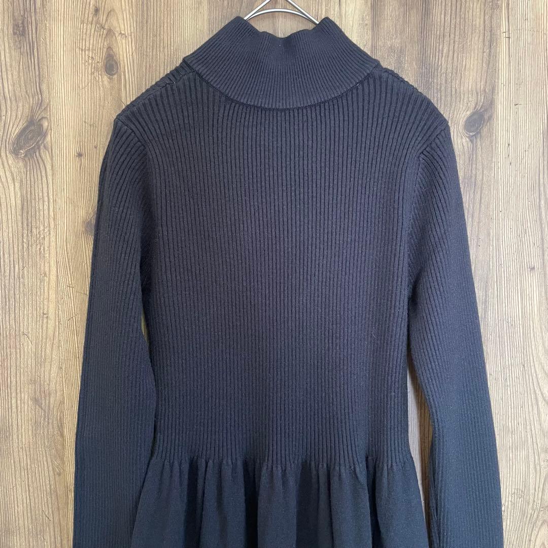 1/25まで限定価格❣️PLUS OTO.HA ハーフジップニットワンピース