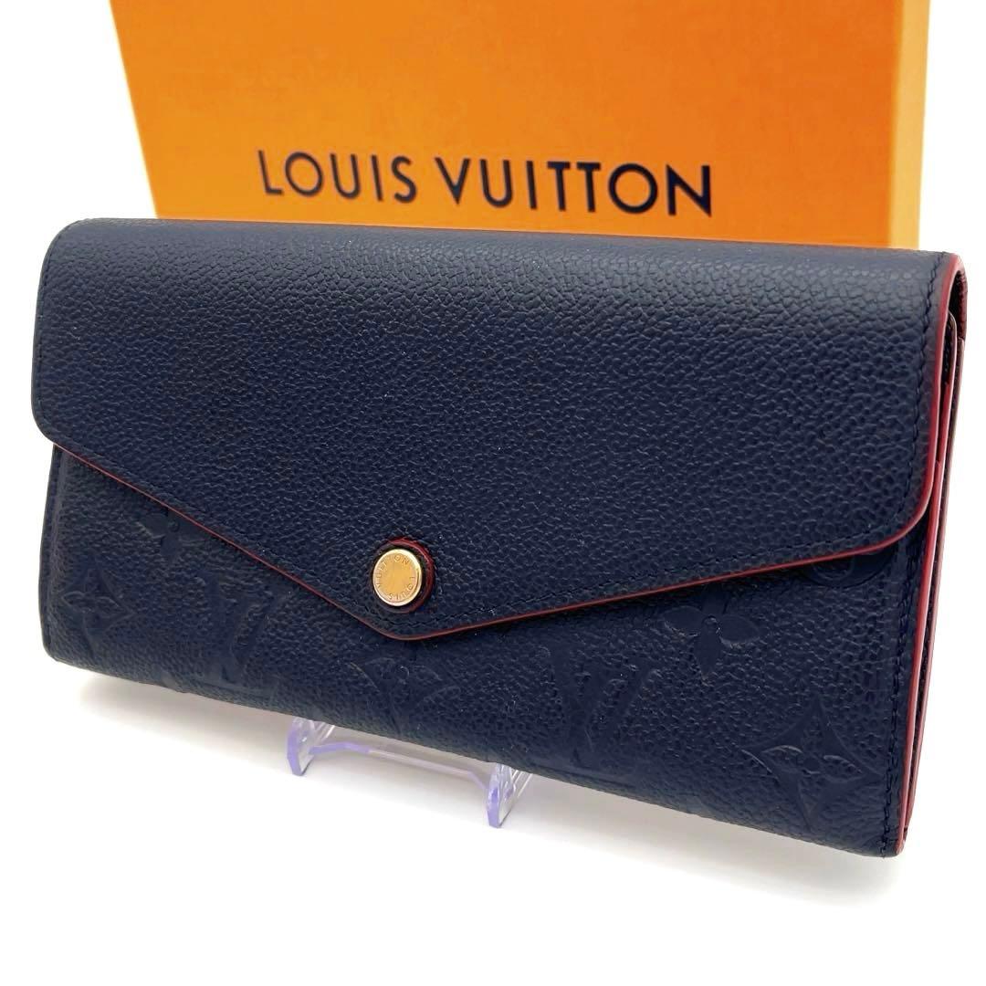 【専用】ルイヴィトン アンプラント サラ　ネイビー　モノグラム　長財布