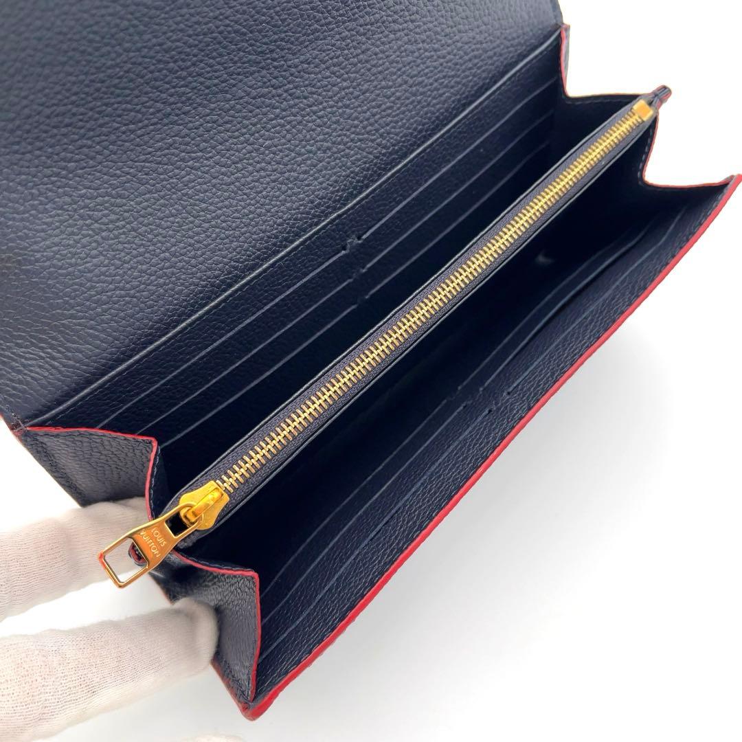 【専用】ルイヴィトン アンプラント サラ　ネイビー　モノグラム　長財布