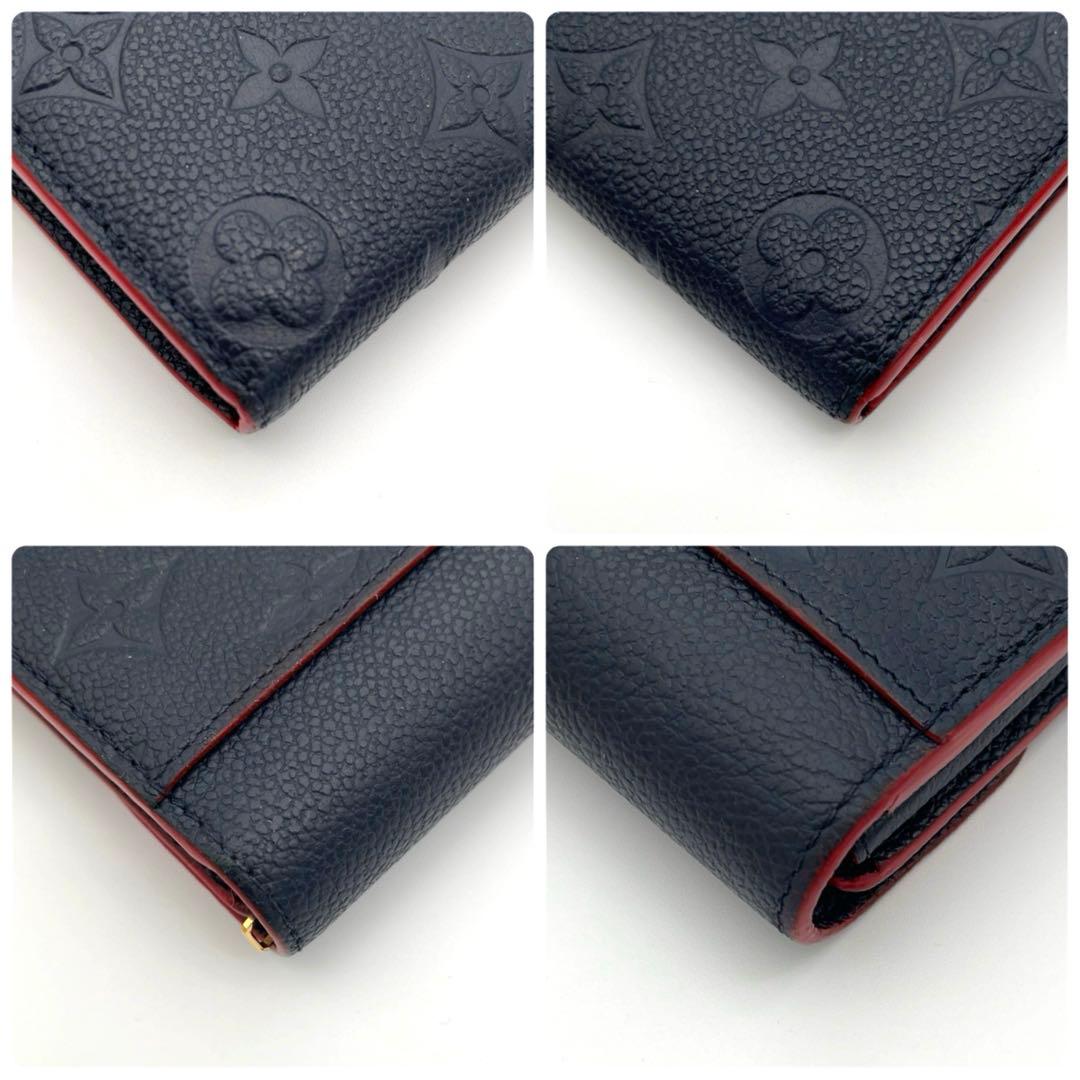 【専用】ルイヴィトン アンプラント サラ　ネイビー　モノグラム　長財布