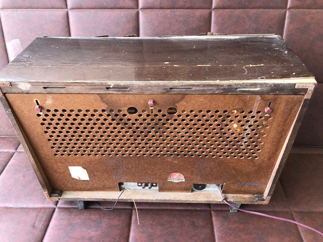 ナショナル 真空管ラジオ 当時物 年代物通電のみ(J66)