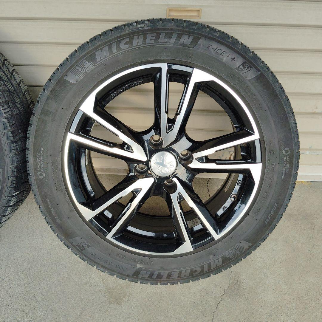 プジョー2008用ホイール＋ミシュランスタッドレス 205/55 R16後２本