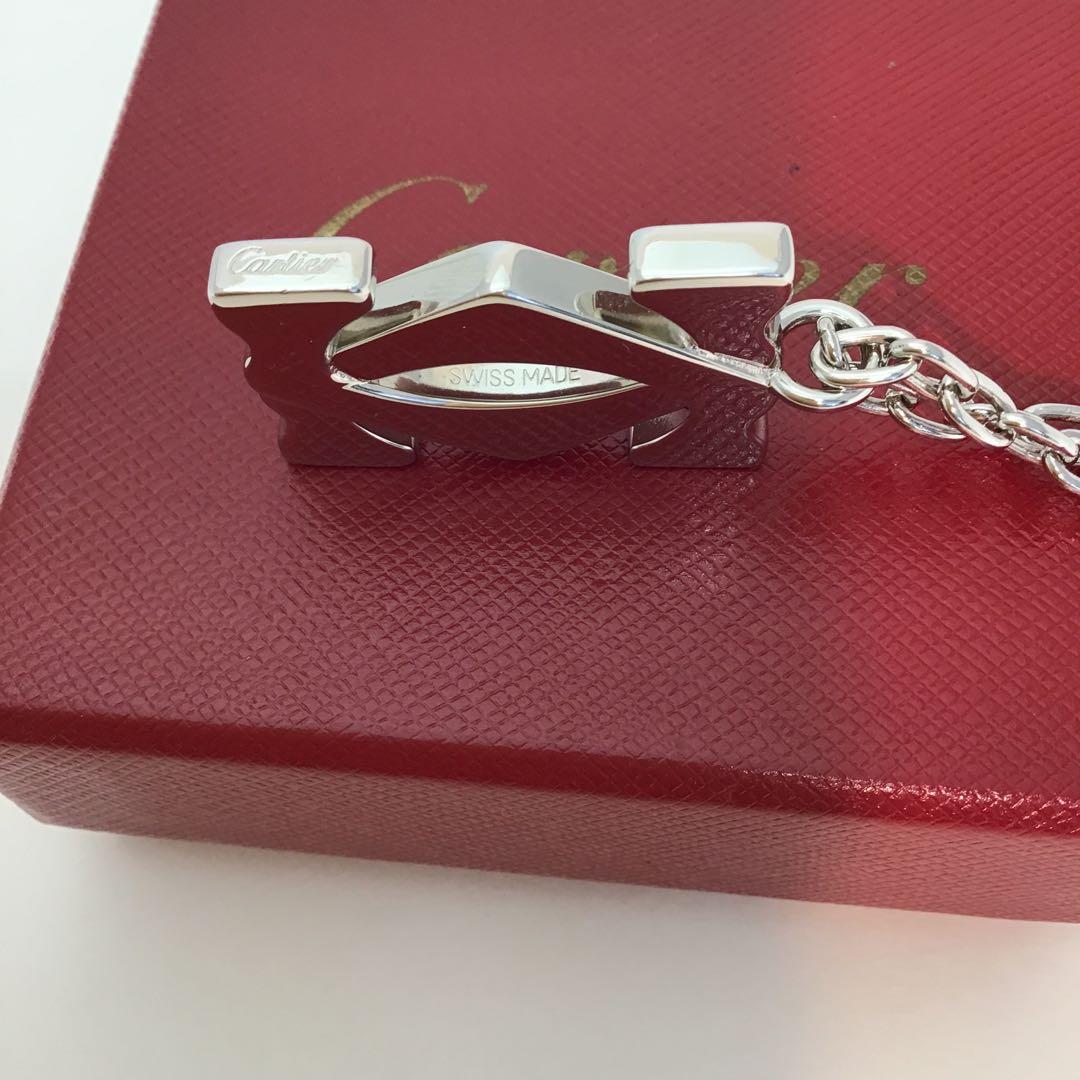 ❣️新品同様❣️カルティエCartier 2Cロゴバックチャーム、ペンダントトップ