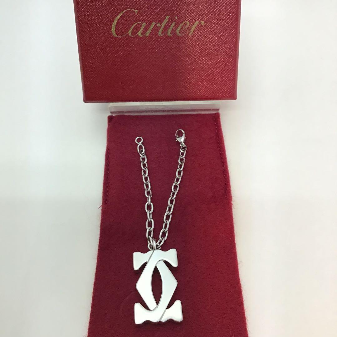 ❣️新品同様❣️カルティエCartier 2Cロゴバックチャーム、ペンダントトップ