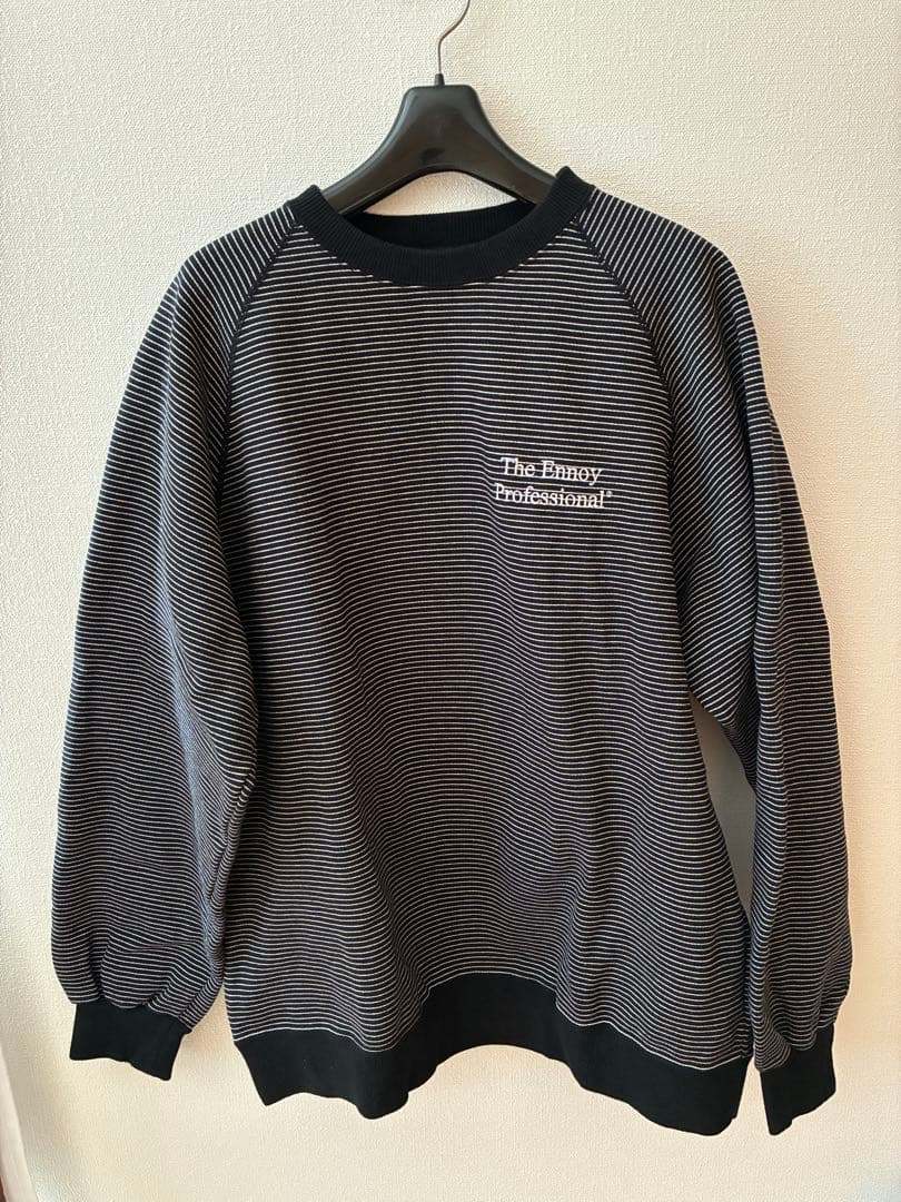 エンノイ　The Ennoy Professional ボーダースウェット　M