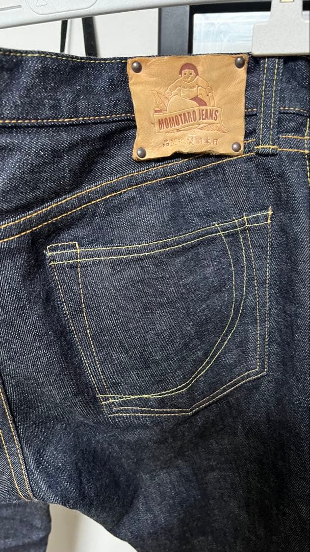 桃太郎ジーンズ 銅丹レーベル14.7oz 特濃セルビッチデニム W33