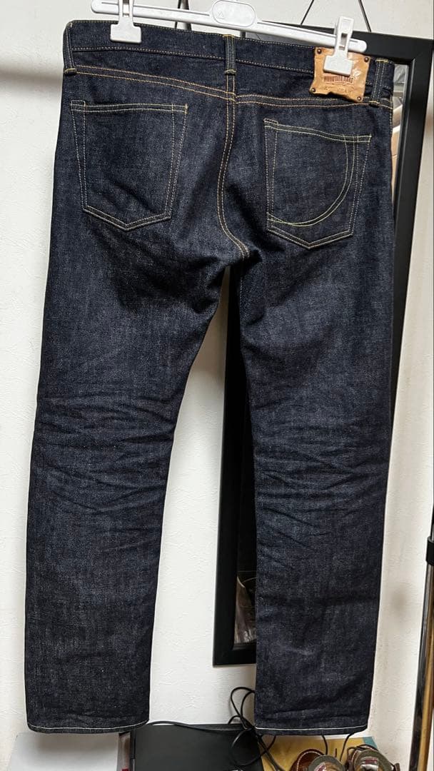 桃太郎ジーンズ 銅丹レーベル14.7oz 特濃セルビッチデニム W33