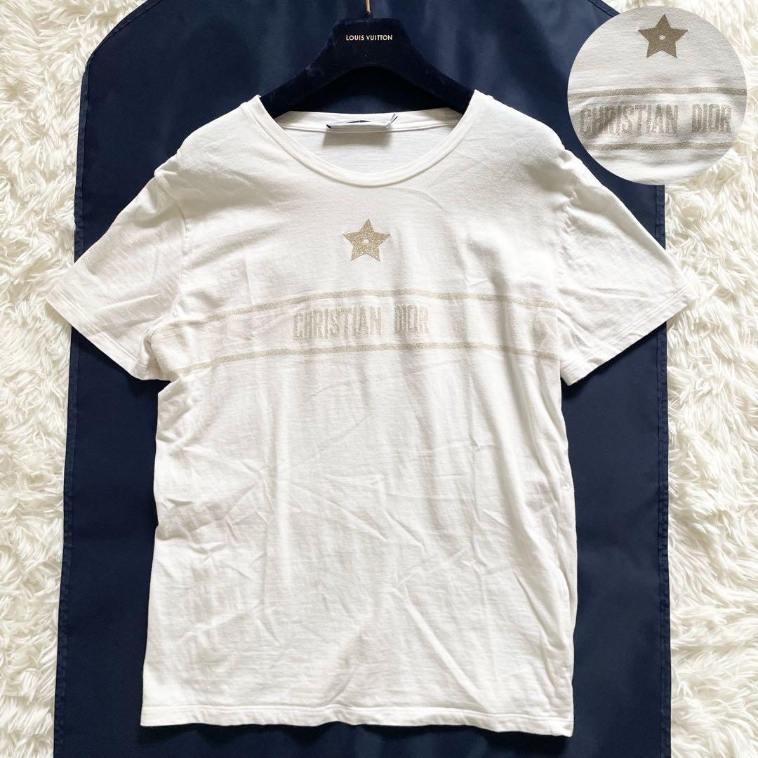 美品　24ss　クリスチャンディオール　Tシャツ　シグネチャーバンド　星　M　白
