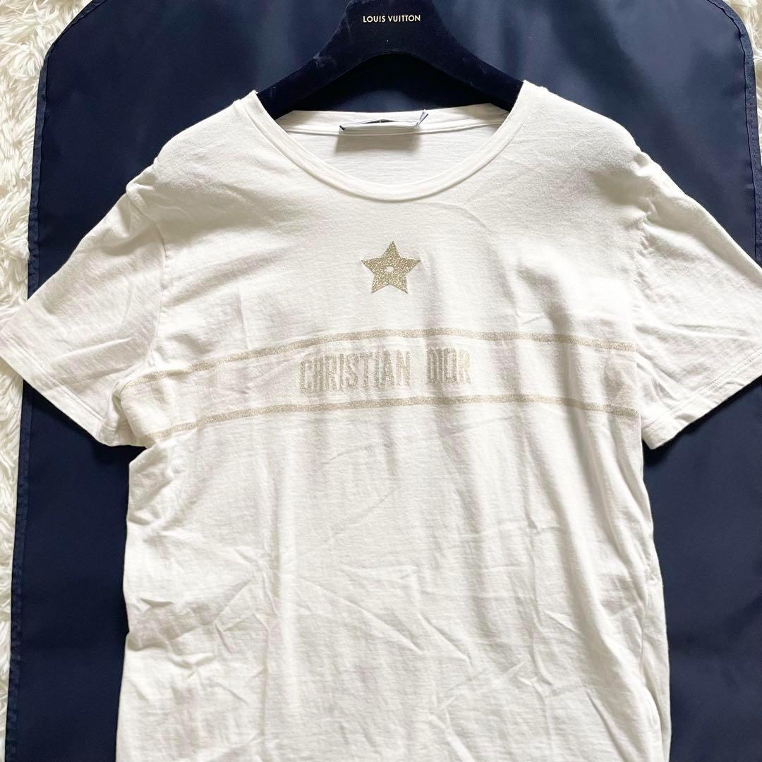 美品　24ss　クリスチャンディオール　Tシャツ　シグネチャーバンド　星　M　白