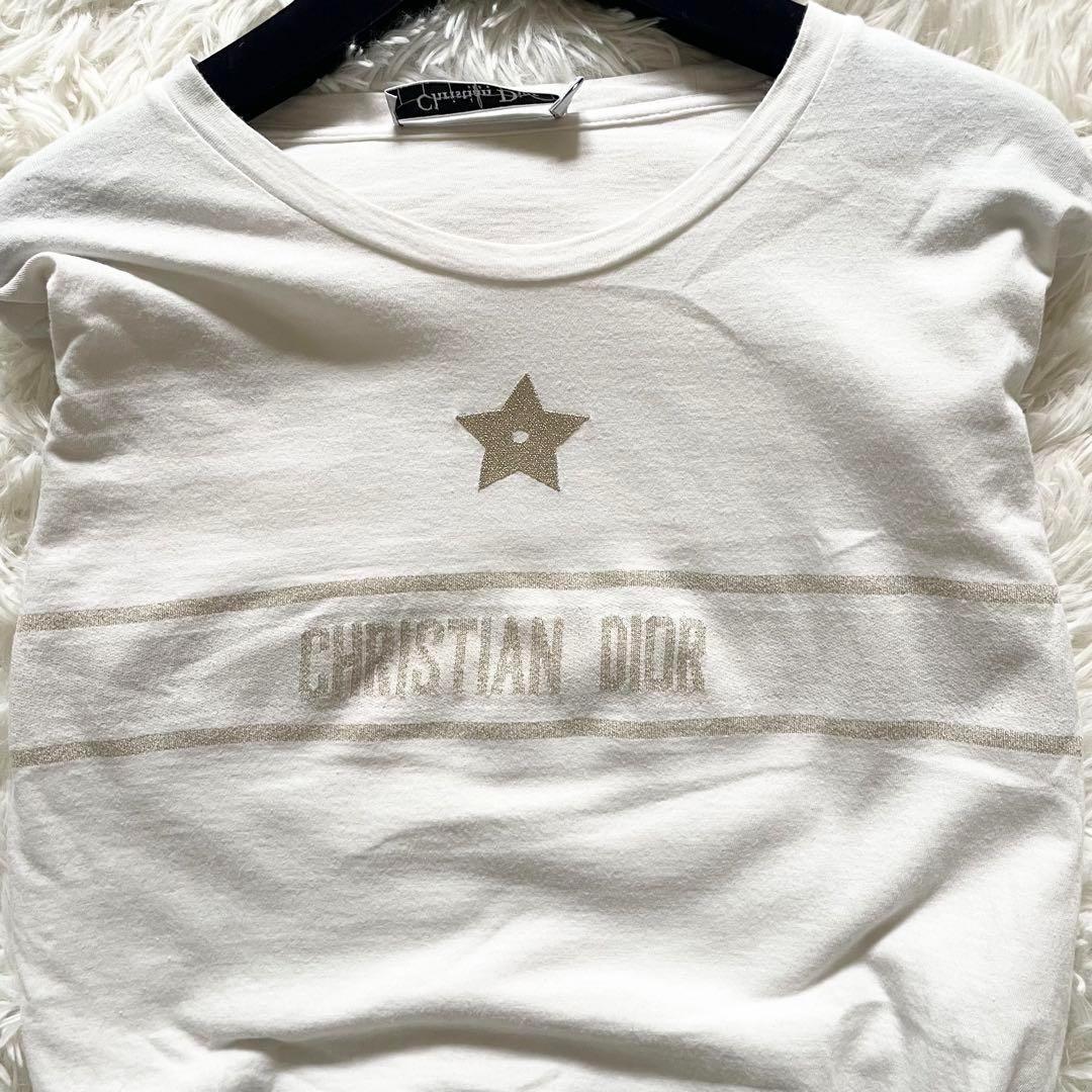 美品　24ss　クリスチャンディオール　Tシャツ　シグネチャーバンド　星　M　白