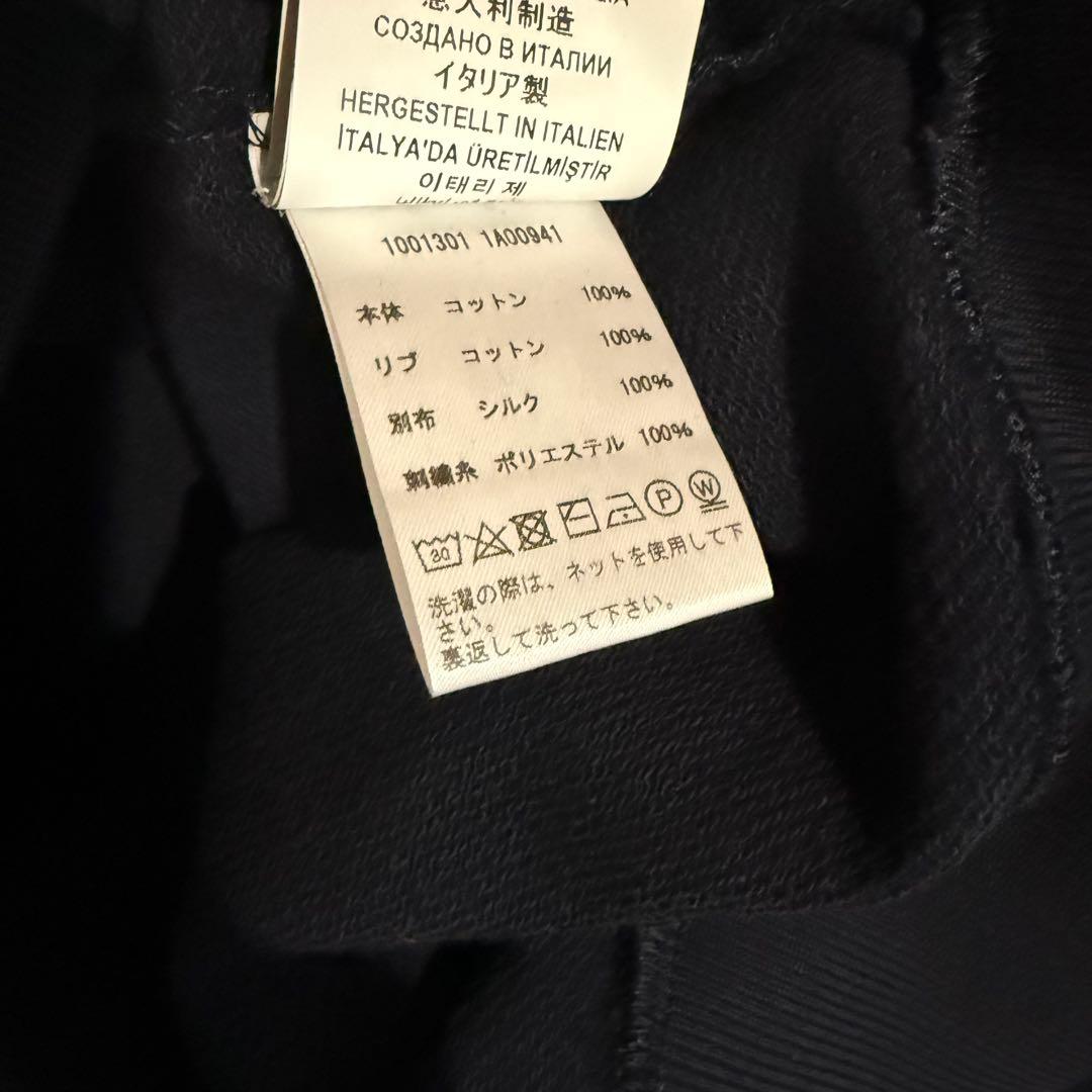 VERSACE ネイビー プリント スカーフ スウェット トレーナー