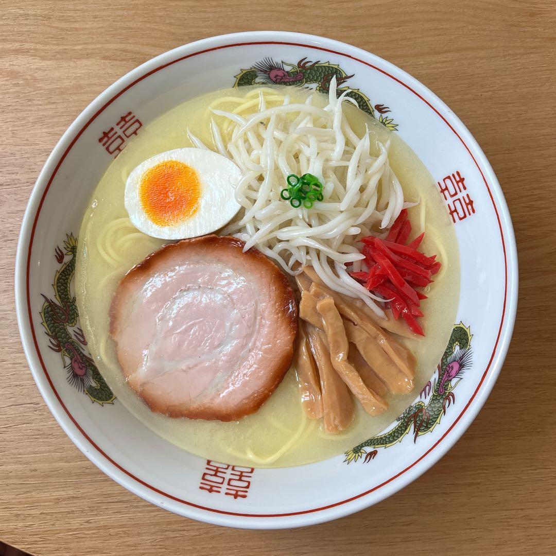 超美品 食品サンプル とんこつもやしラーメン　実物大 Ramen Noodle