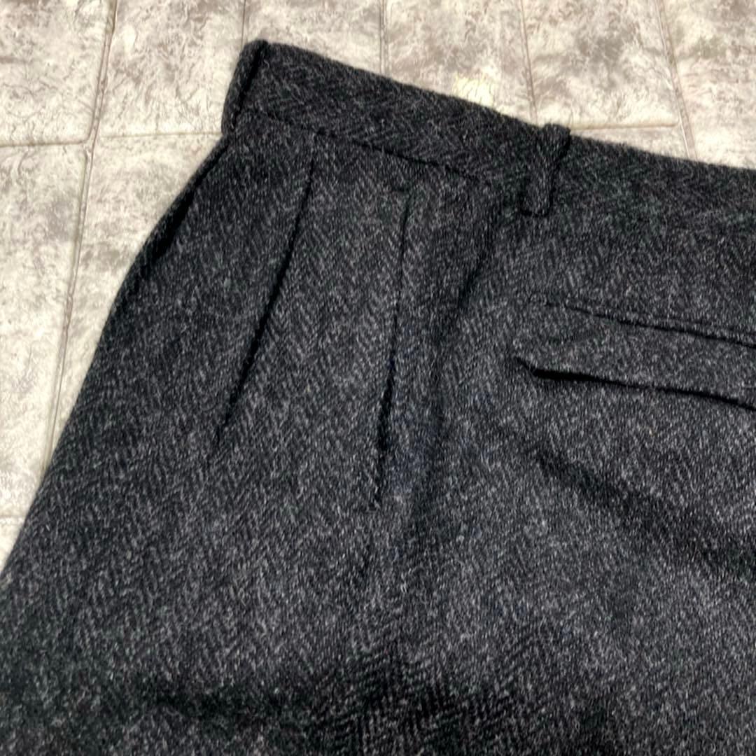 【極美品】スーツセレクト　ハリスツイード　スリーピース　人気　厚手