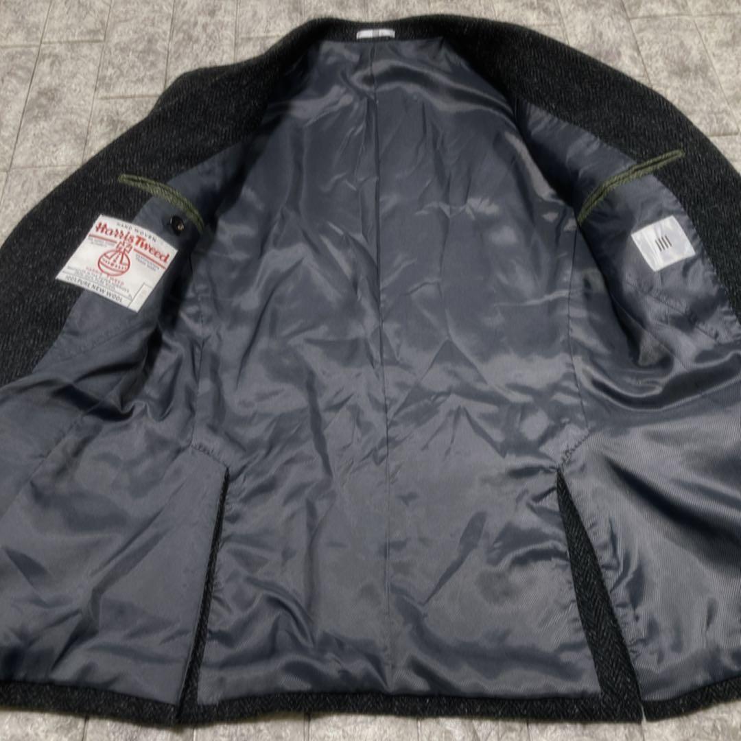 【極美品】スーツセレクト　ハリスツイード　スリーピース　人気　厚手