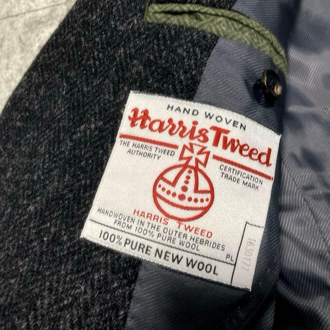 【極美品】スーツセレクト　ハリスツイード　スリーピース　人気　厚手