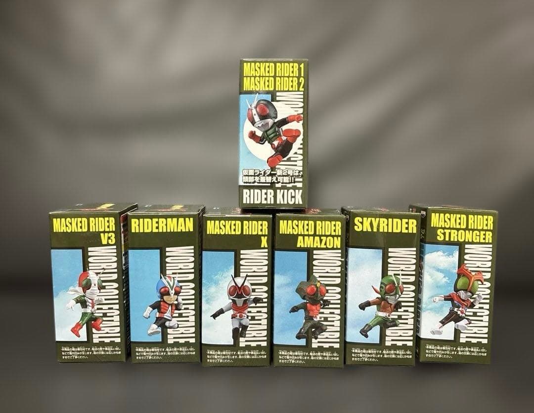 仮面ライダーシリーズ　ワールドコレクタブルフィギュア　ライダーキック　全7種