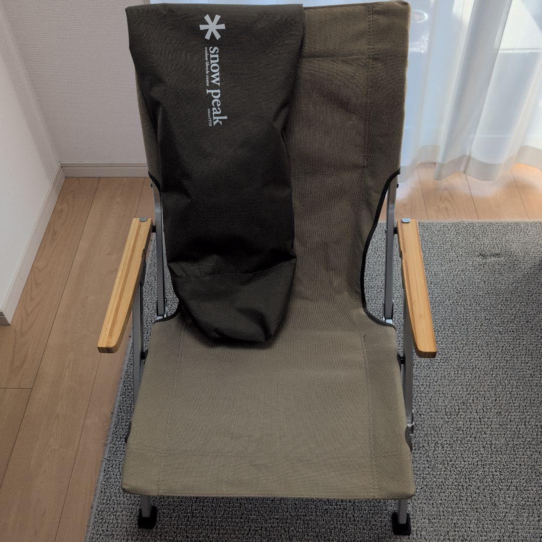 【状態良好】 peak 折りたたみローチェア30 カーキLV-091KH