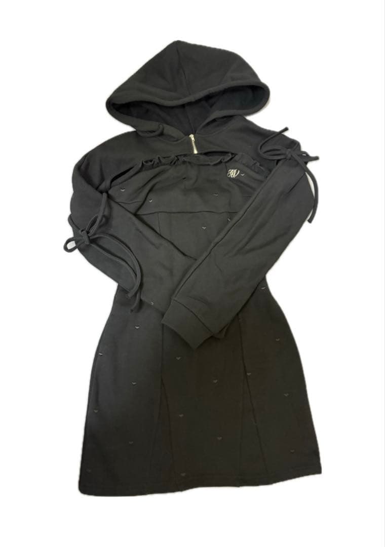 HONEYMEW ハニーミュウ スウェットアンサンブルパーカーワンピ