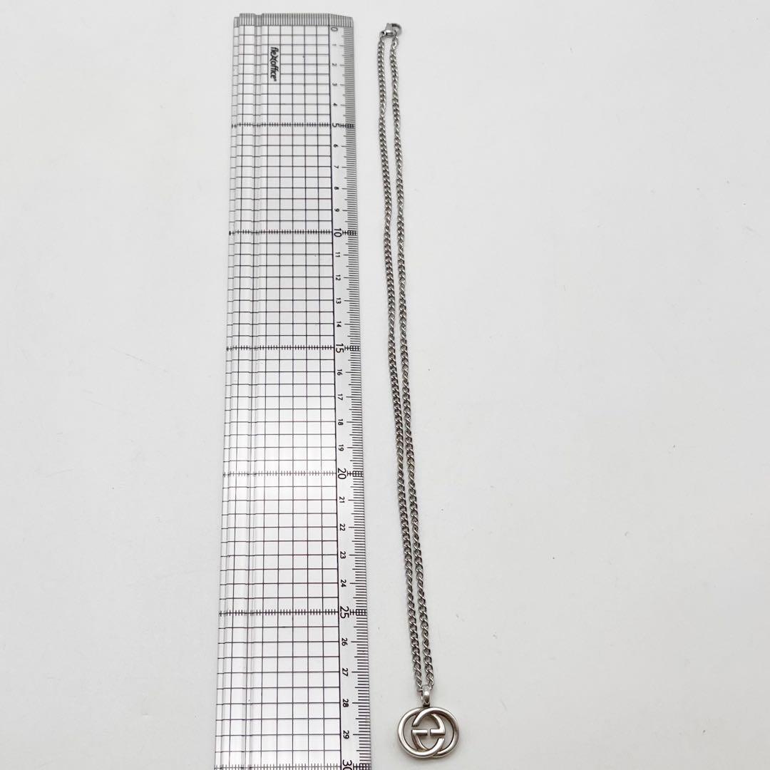 GUCCI グッチ　シルバー インターロッキング ネックレス ※チェーン社外品