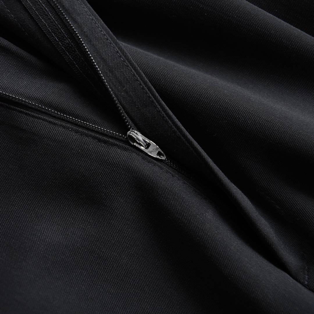 90s DOCKERSドッカーズ ツータックスラックス黒ブラック W40L30