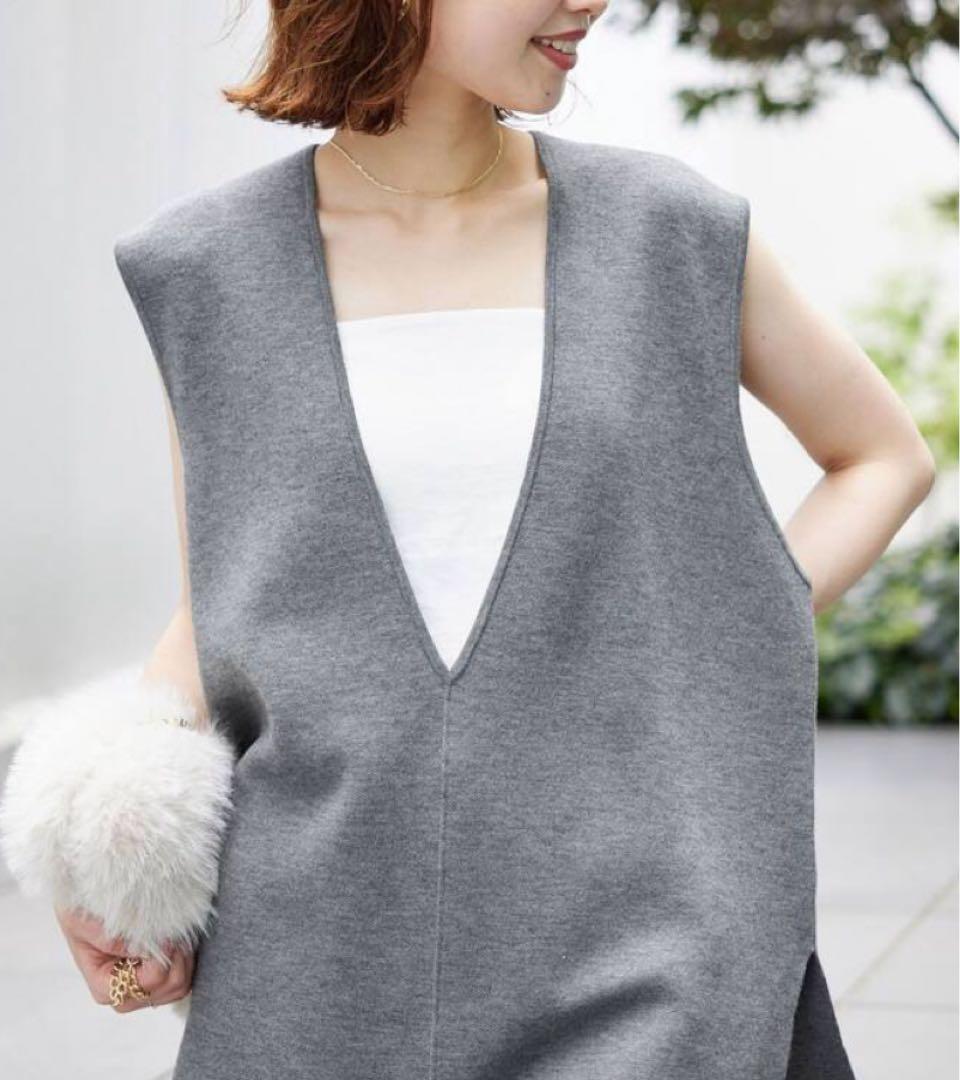 タグ付き　完売品　スローブイエナ 新品き　ジレ　ダブルフェイス