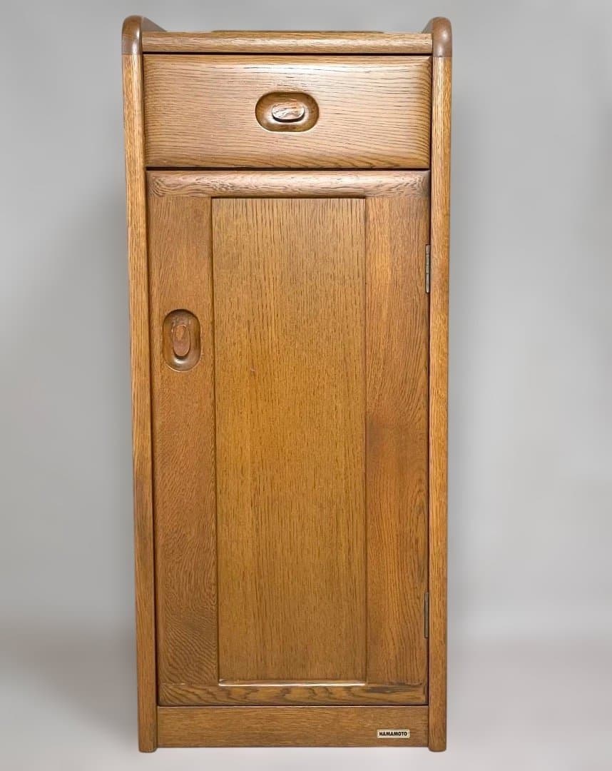 浜本工芸 (ハマモトコウゲイ) 電話台 木製電話台 ファックス台 引き出し付き