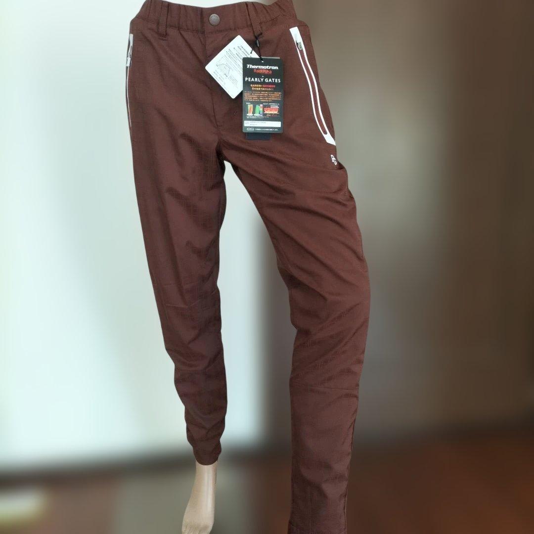 タグ付き未使用PEARLY GATES 吸光発熱素材 パンツ ブラウン