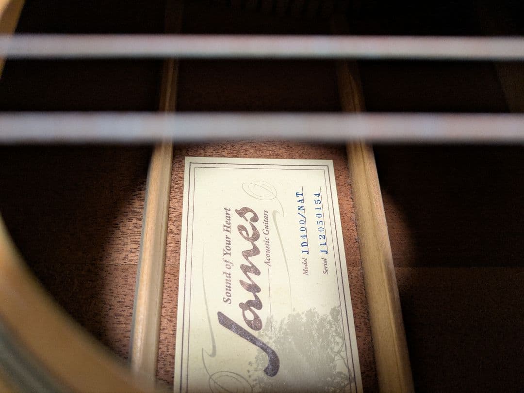 James JD400 アコースティックギター　ケース付き