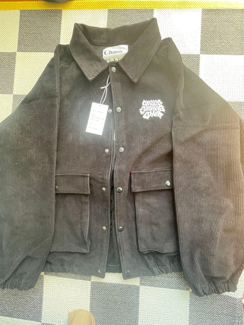 K*C様 Chaos Fishing コーデュロイカバーオール L ブラック