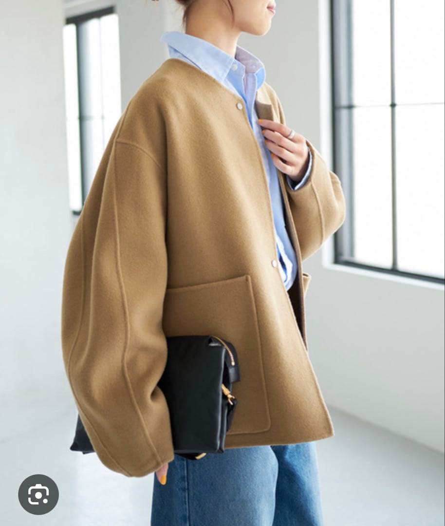 ビーバーストール付きショートコート