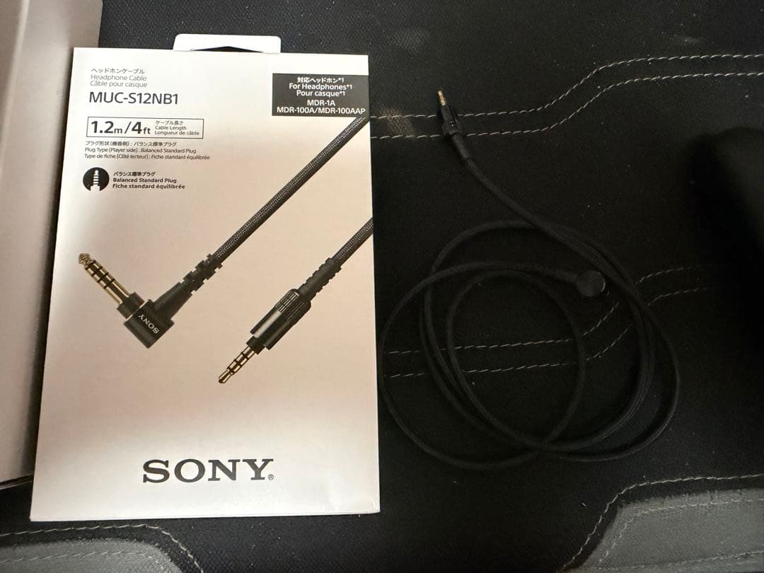 SONY 4.4mm バランス ヘッドホンケーブル MUC-S12NB1