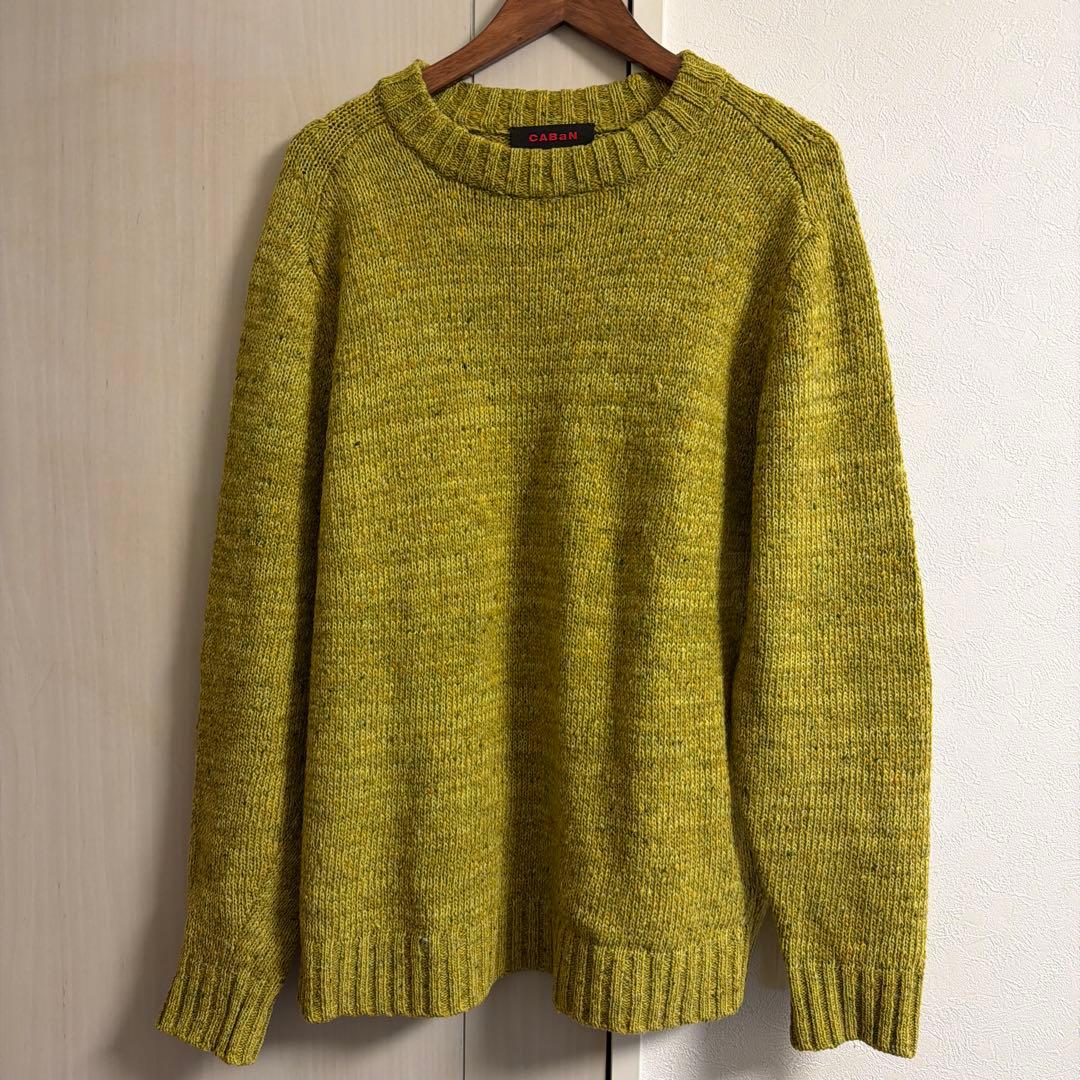 専用CABaN キャバン DONEGAL P/O ウールニット マスタード L