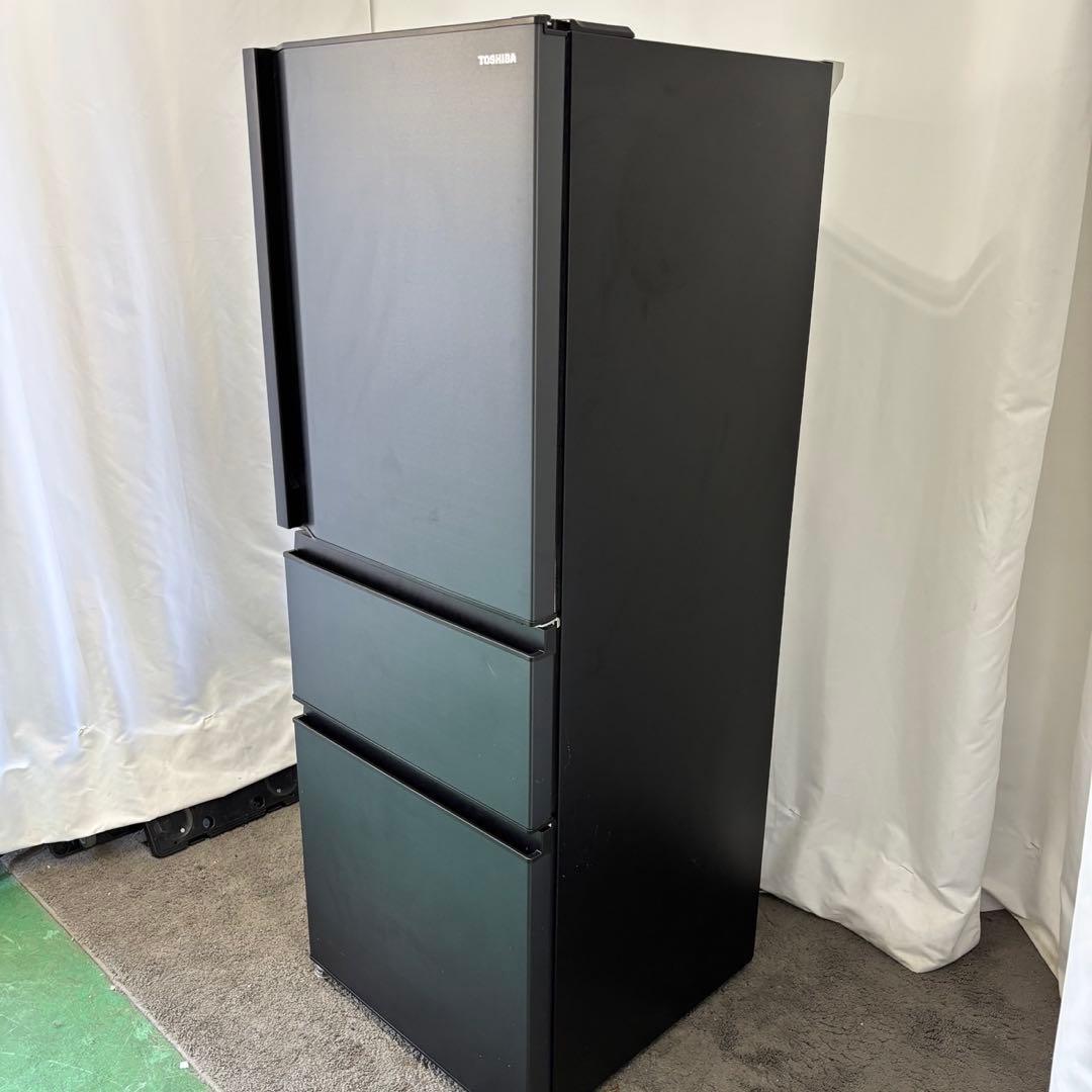 768　冷蔵庫　東芝　大型　300-400ℓ　22年製　綺麗　安い　黒　設置無料