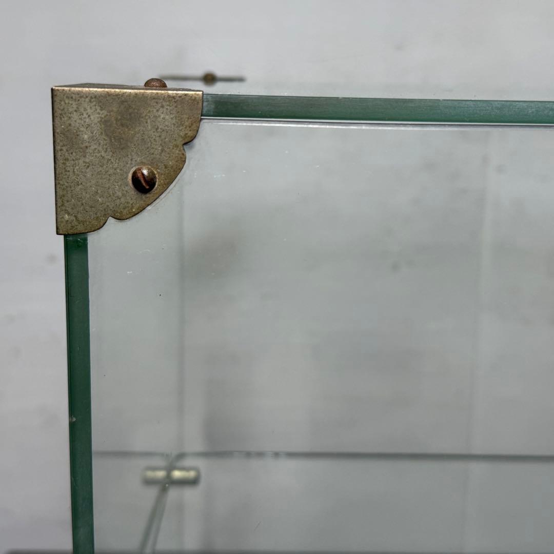 昭和レトロ ガラスケース ロッテ 極小 卓上 アンティーク ショーケース 陳列棚