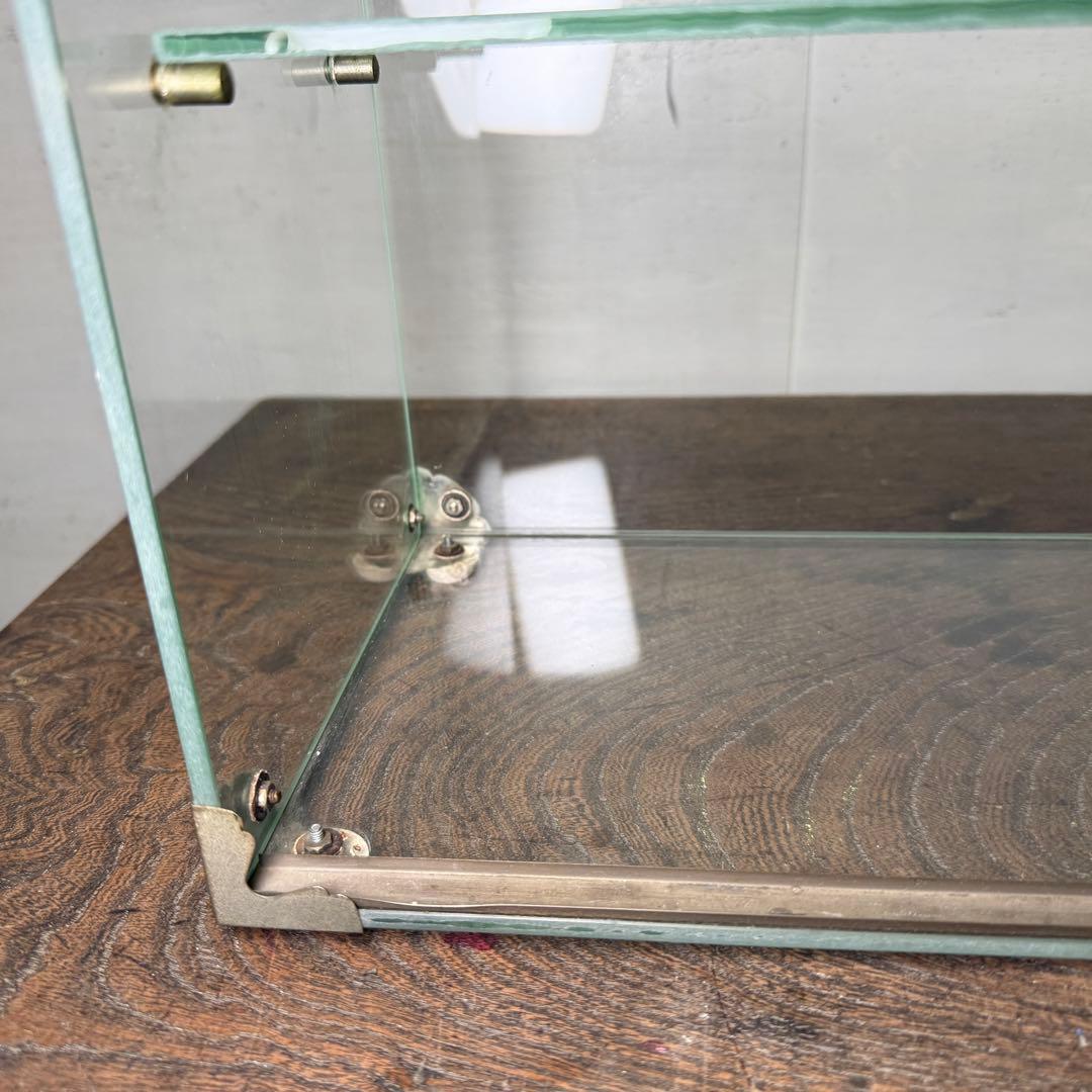 昭和レトロ ガラスケース ロッテ 極小 卓上 アンティーク ショーケース 陳列棚