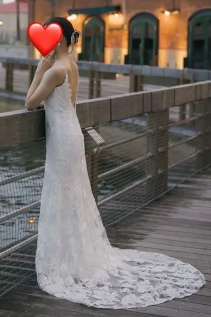 DRESS PRODUCTION 刺繍 総レース ソフトマーメイドドレス