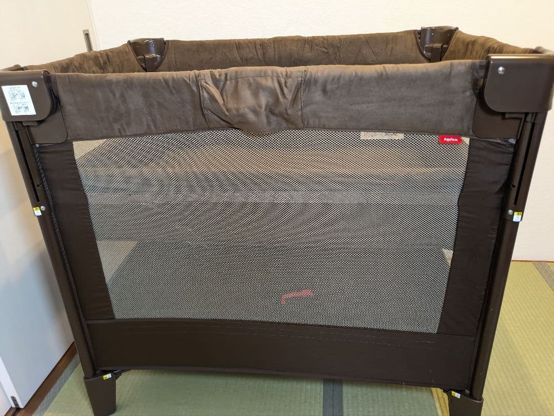 Aprica アップリカ ココネル エアープラス ベビーベッド ブラウン