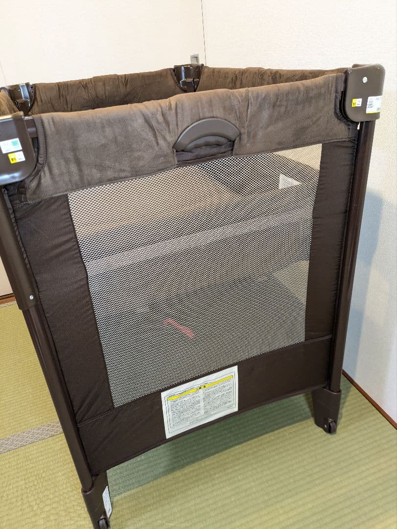 Aprica アップリカ ココネル エアープラス ベビーベッド ブラウン