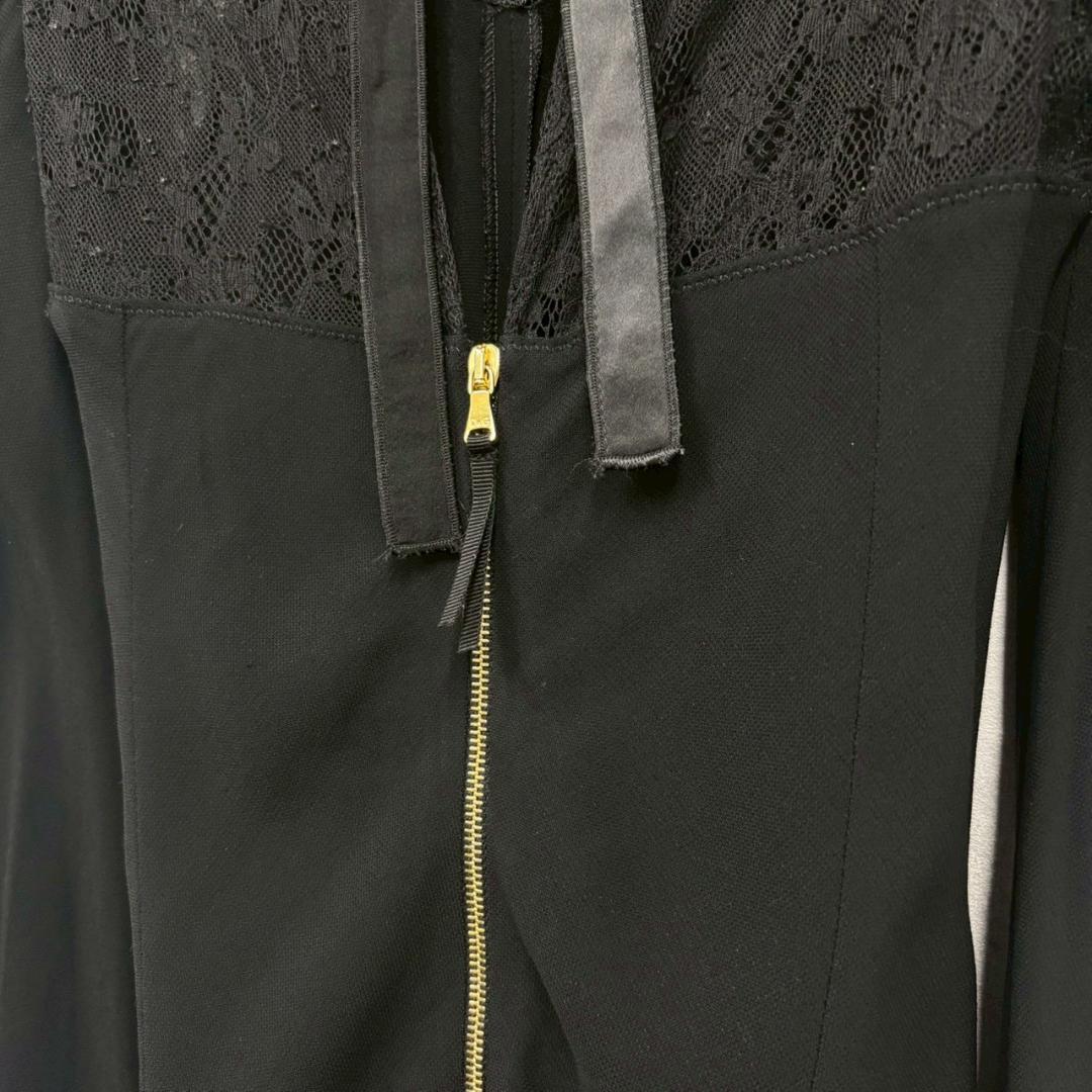 DOLCE & GABBANA レース 襟リボン デザイン ドレス N1842