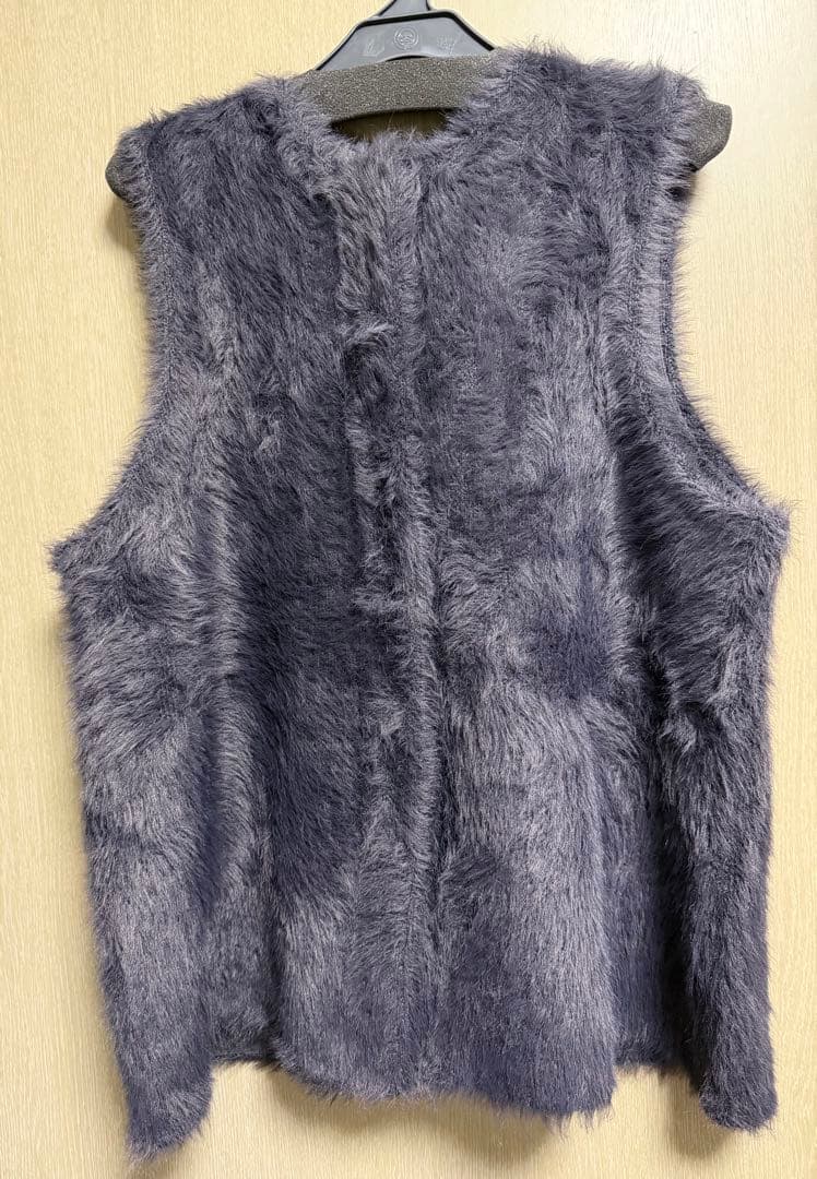 INÉD グレー ファーニットジレ サイズ9