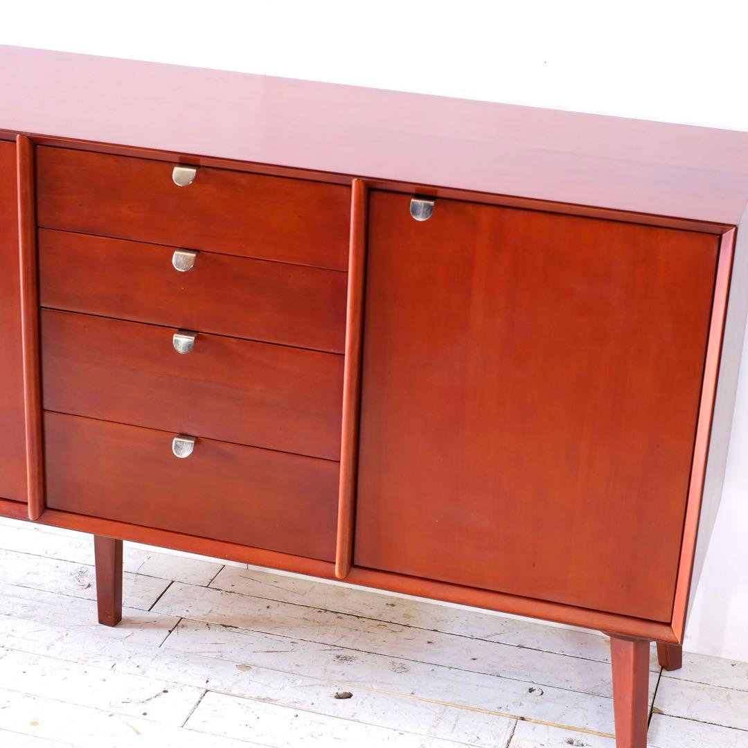 N 新品 北欧 リビングボード 160cm 収納 サイドボード キャビネット