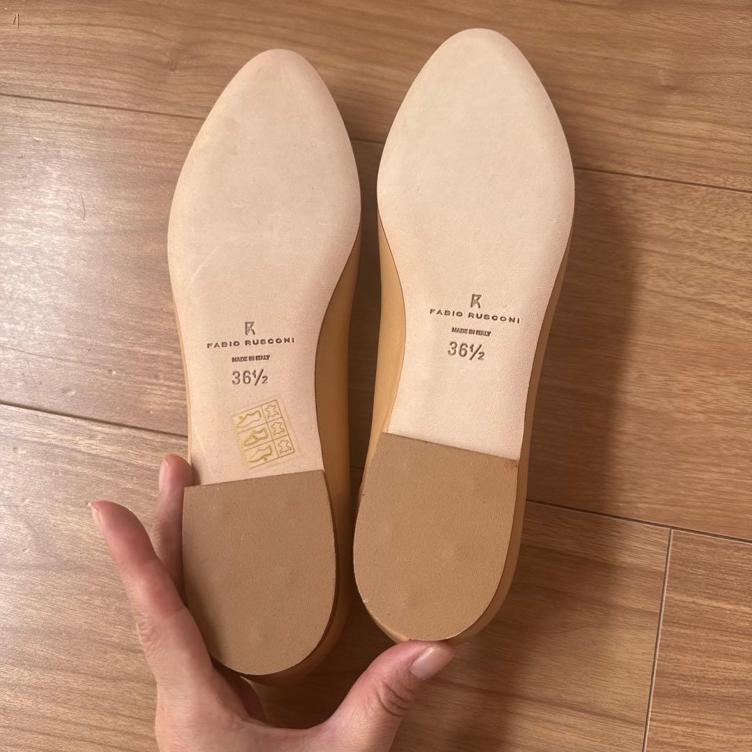 FABIOLUCCI ベージュ フラットシューズ 36.5