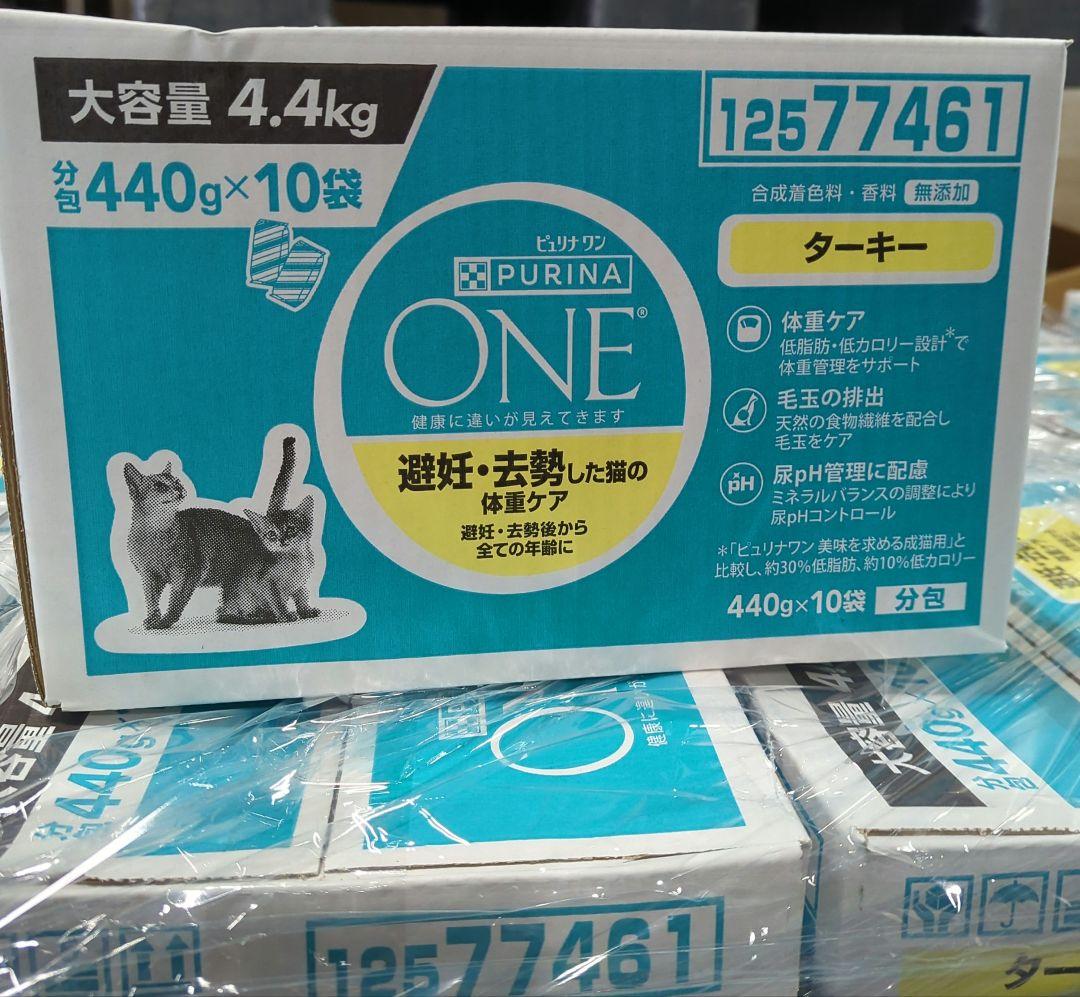 4箱ピュリナ ワン キャットフード ターキー 4.4kg賞味期限：2026.02