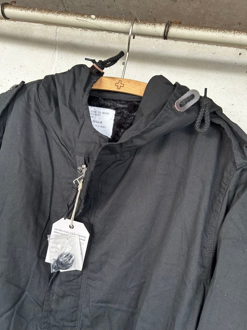 未使用 HOUSTON M-51 フィッシュテールパーカー BK XS